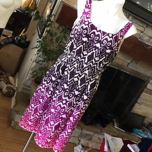 ANN TAYLOR shift print dress